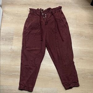 Free People Margate Paperbag Waist Trousers